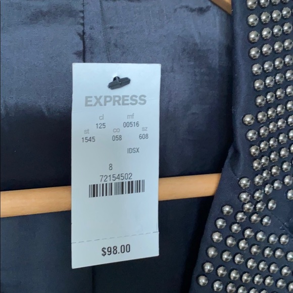 Express black blazer with gunmetal embellishments - Picture 12 of 12